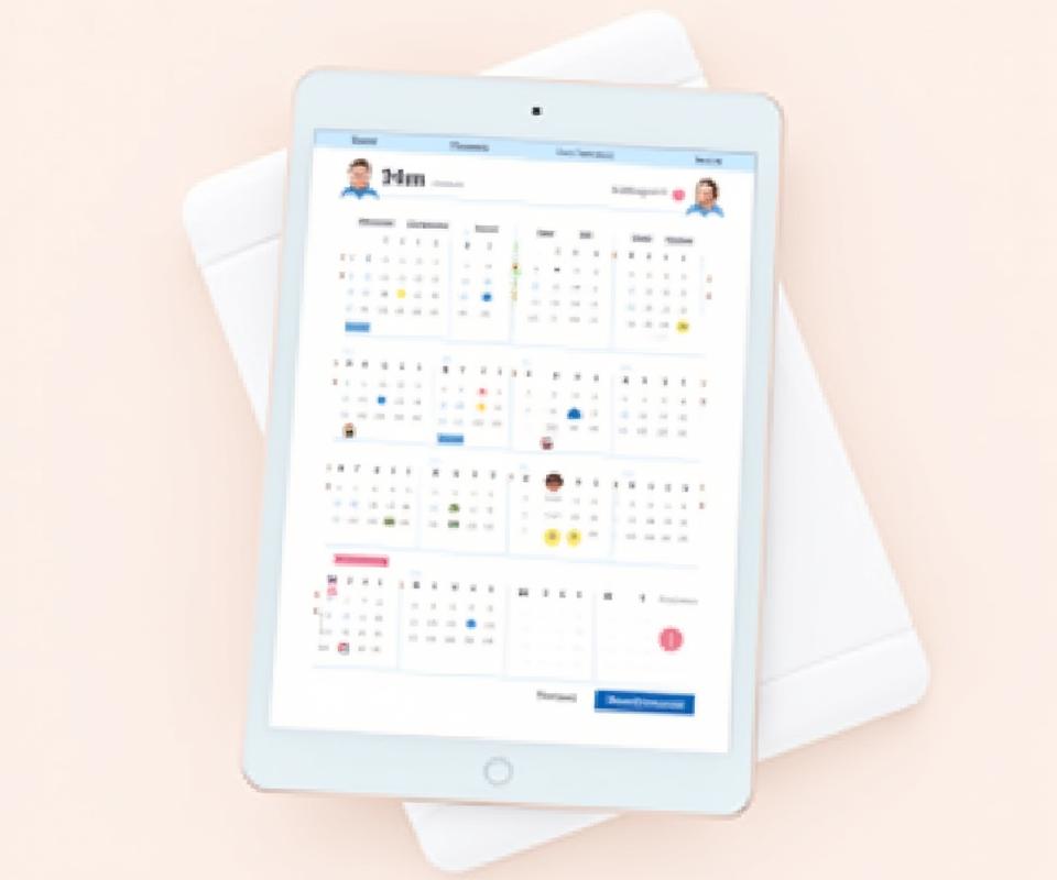 Interaktiver Kalender-Screenshot mit täglichen Herausforderungen aus den Bereichen Fitness, Mindset und Ernährung