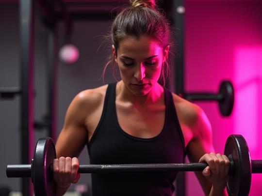 Lena, die Krafttraining für sich entdeckt hat und sichtbare Erfolge feiert
